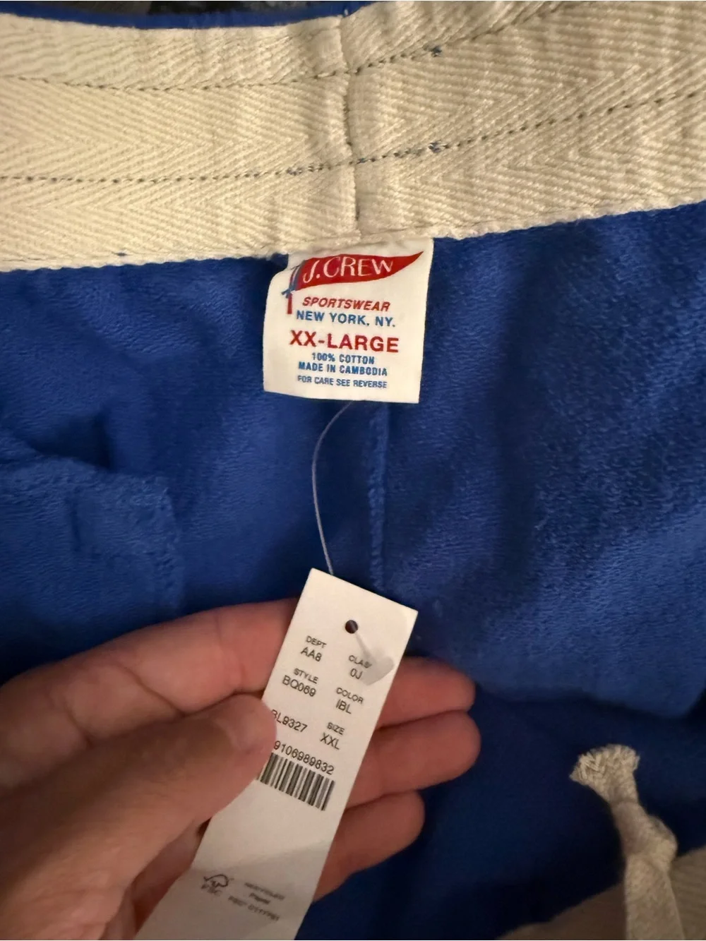 J. Crew Royal Blue Drawstring Athletic Shorts